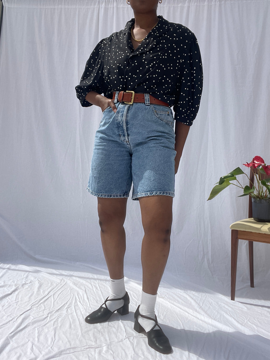 Camisa vintage quadrados