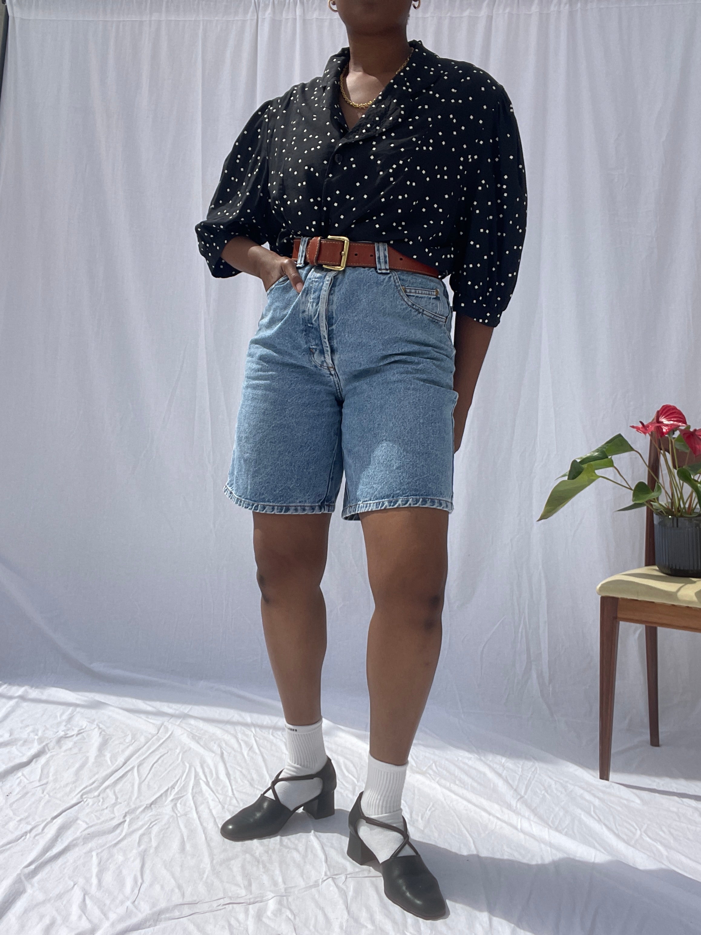 Camisa vintage quadrados