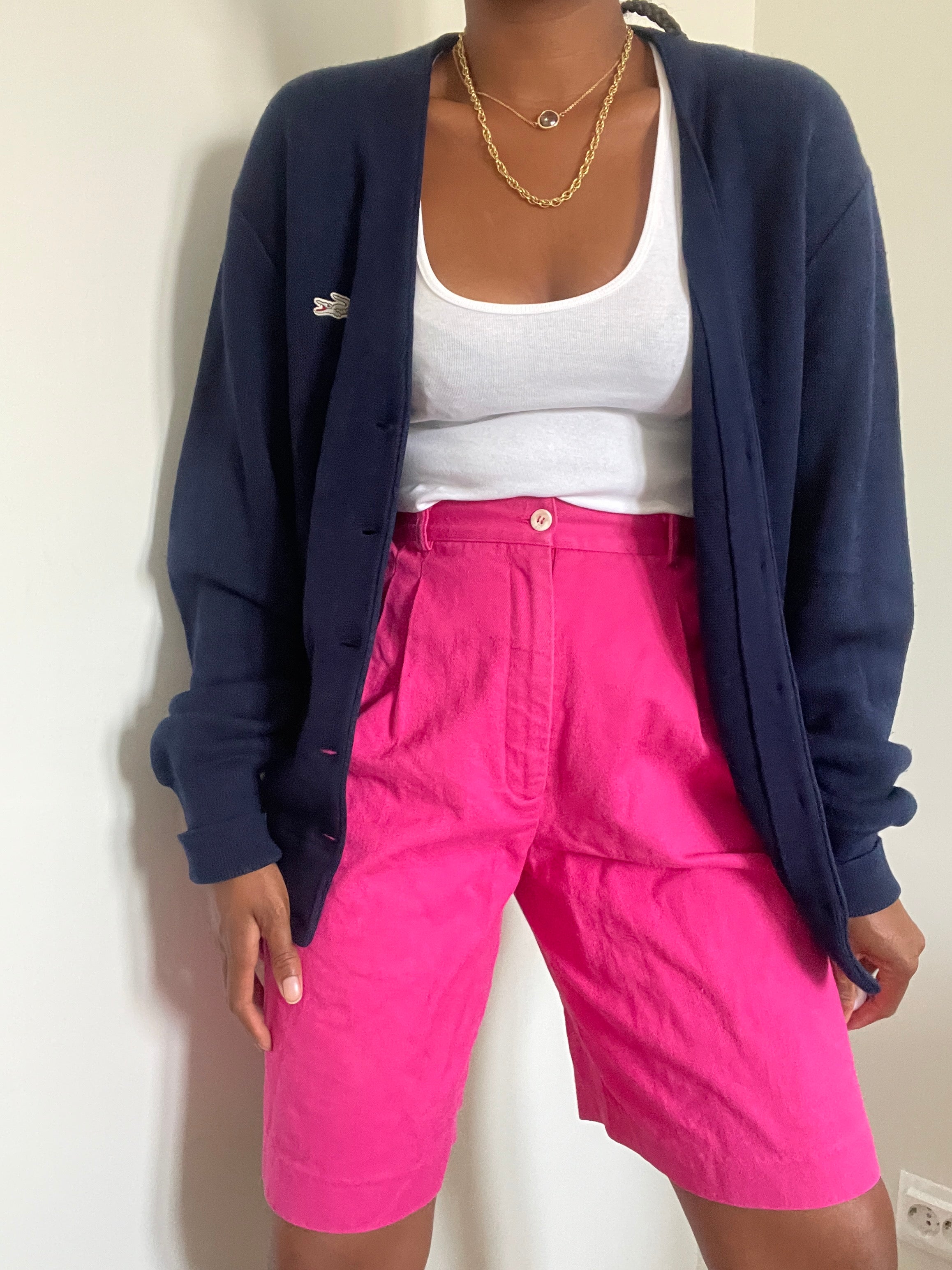 Cardigan navy Lacoste