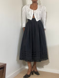 Saia dirndl preta vintage