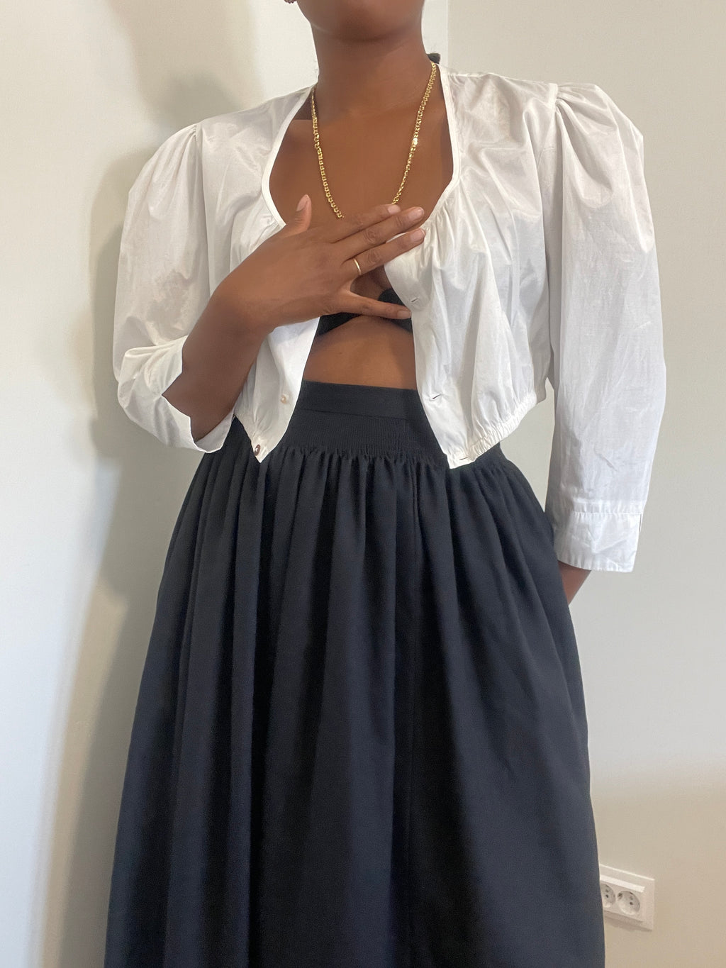 Top de mangas vintage da Hess