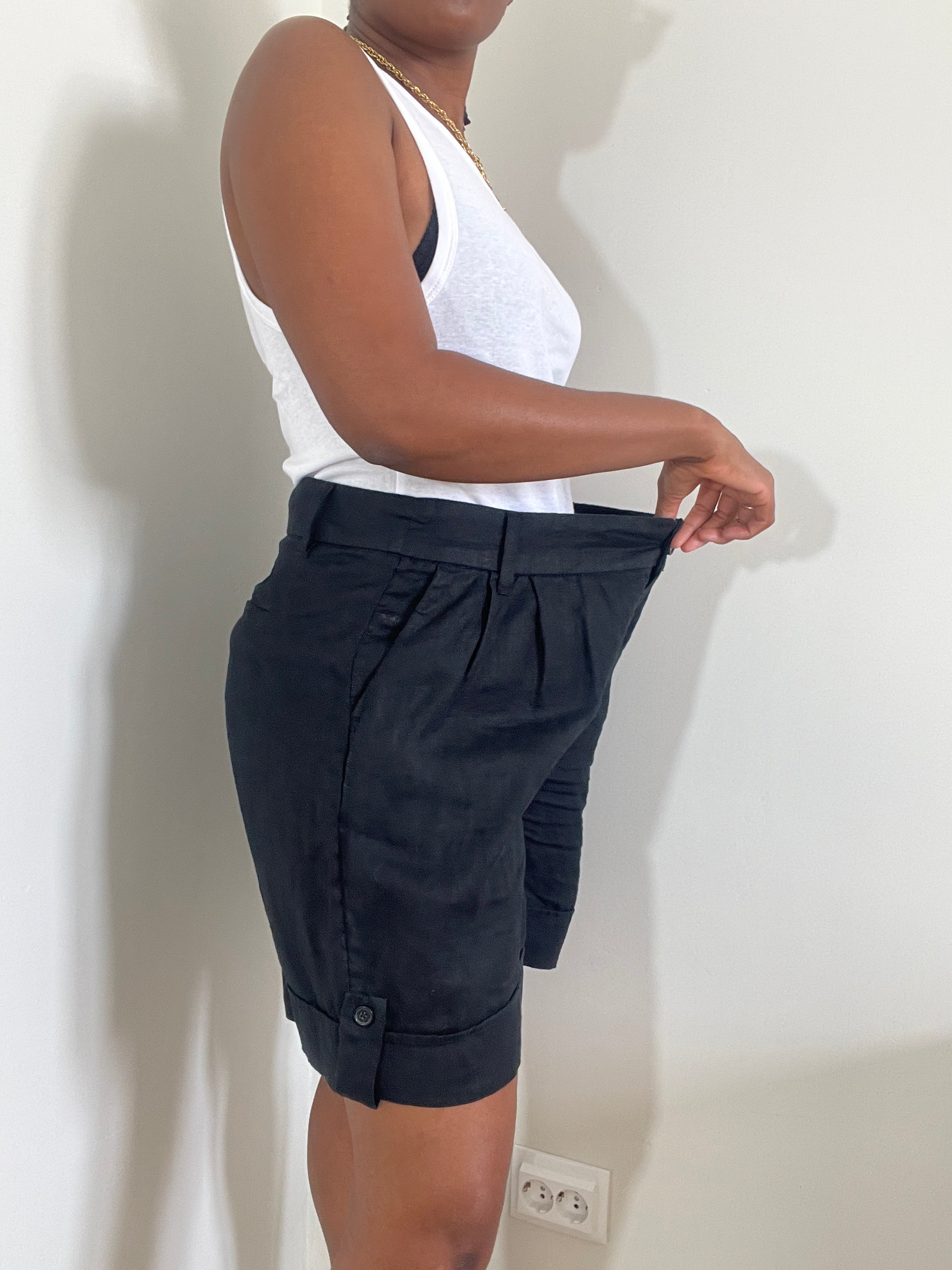 Shorts de linho
