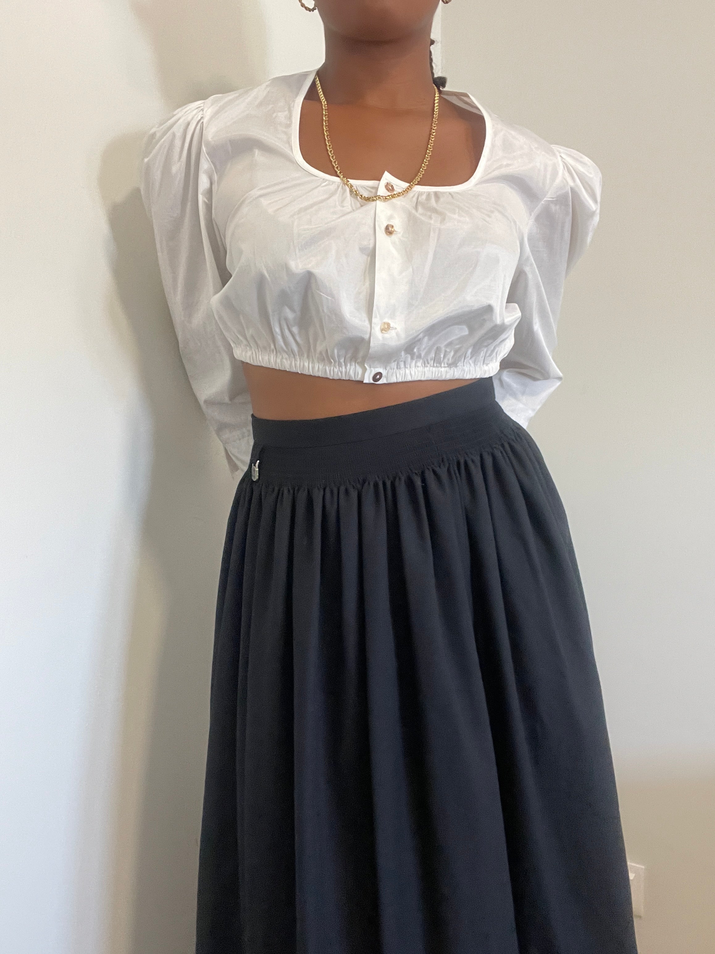Top de mangas vintage da Hess