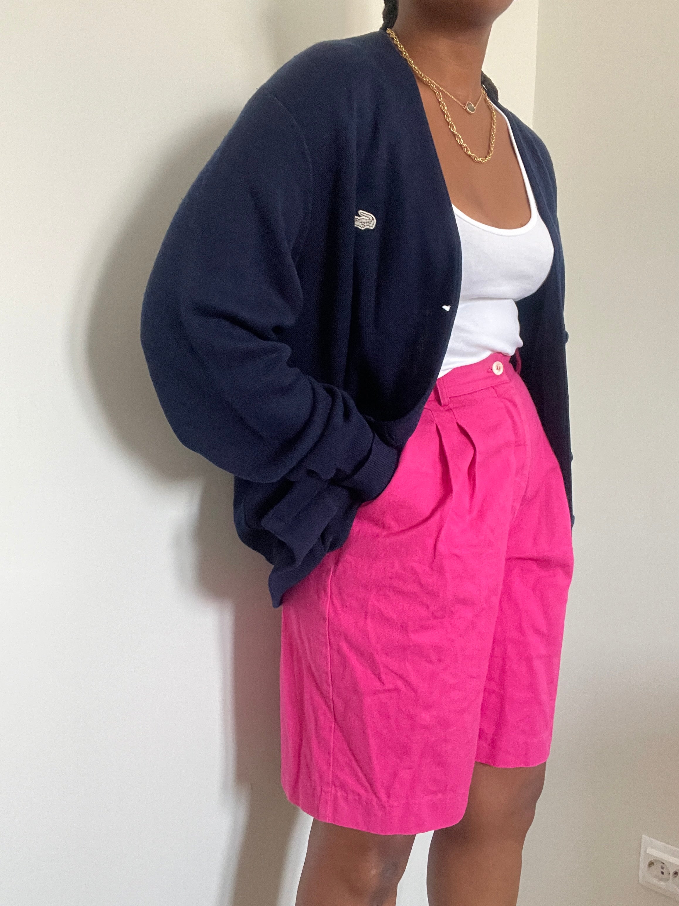 Cardigan navy Lacoste