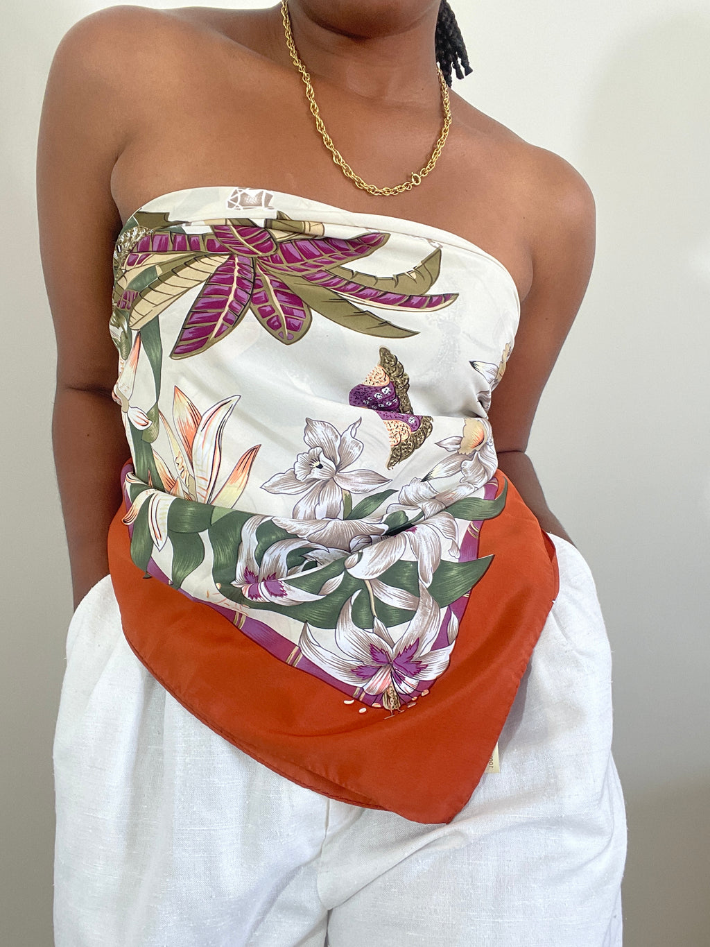 Lenço vintage L’orangerie