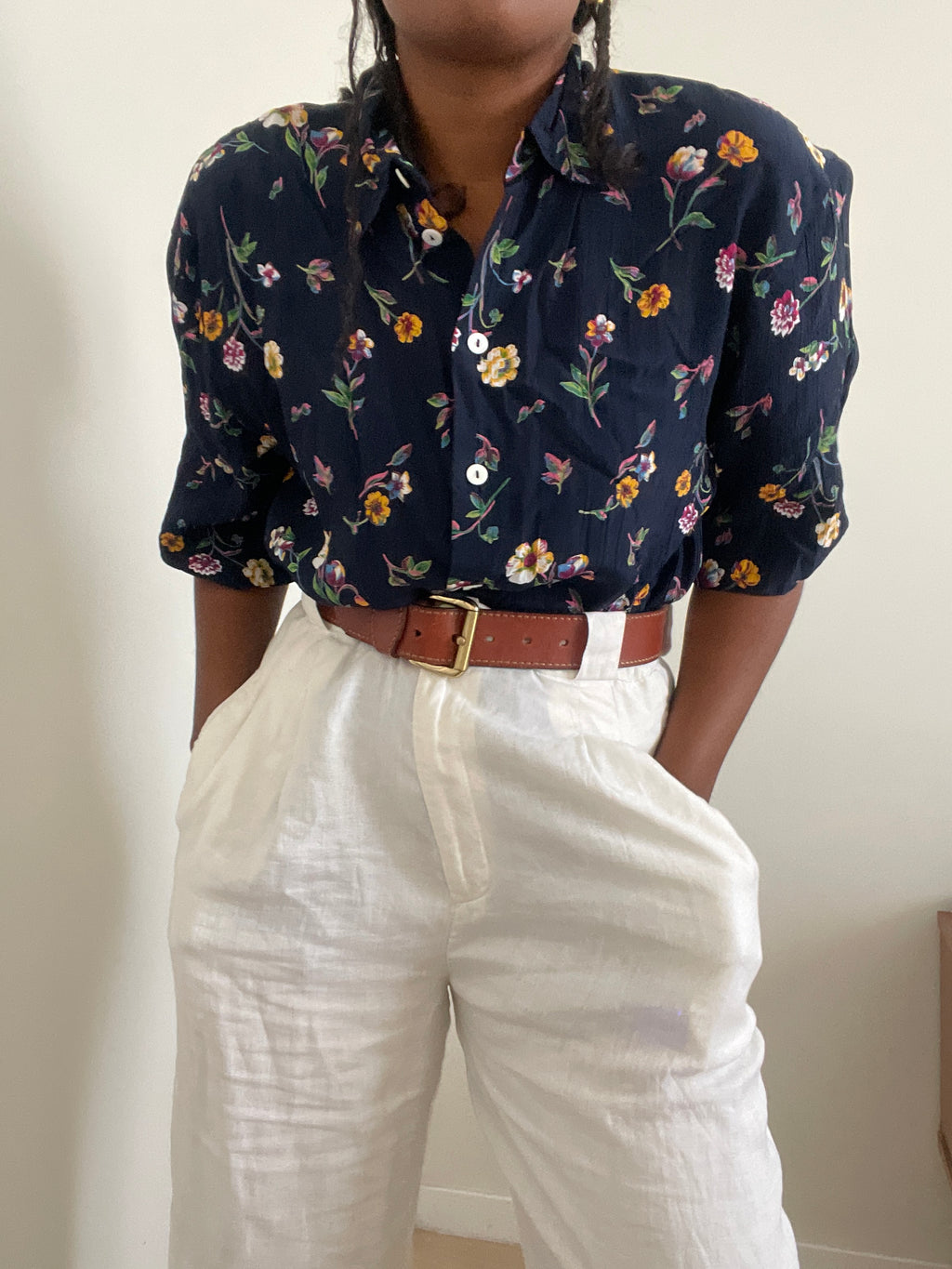 Camisa Vintage Floral Bianaca Anos 90