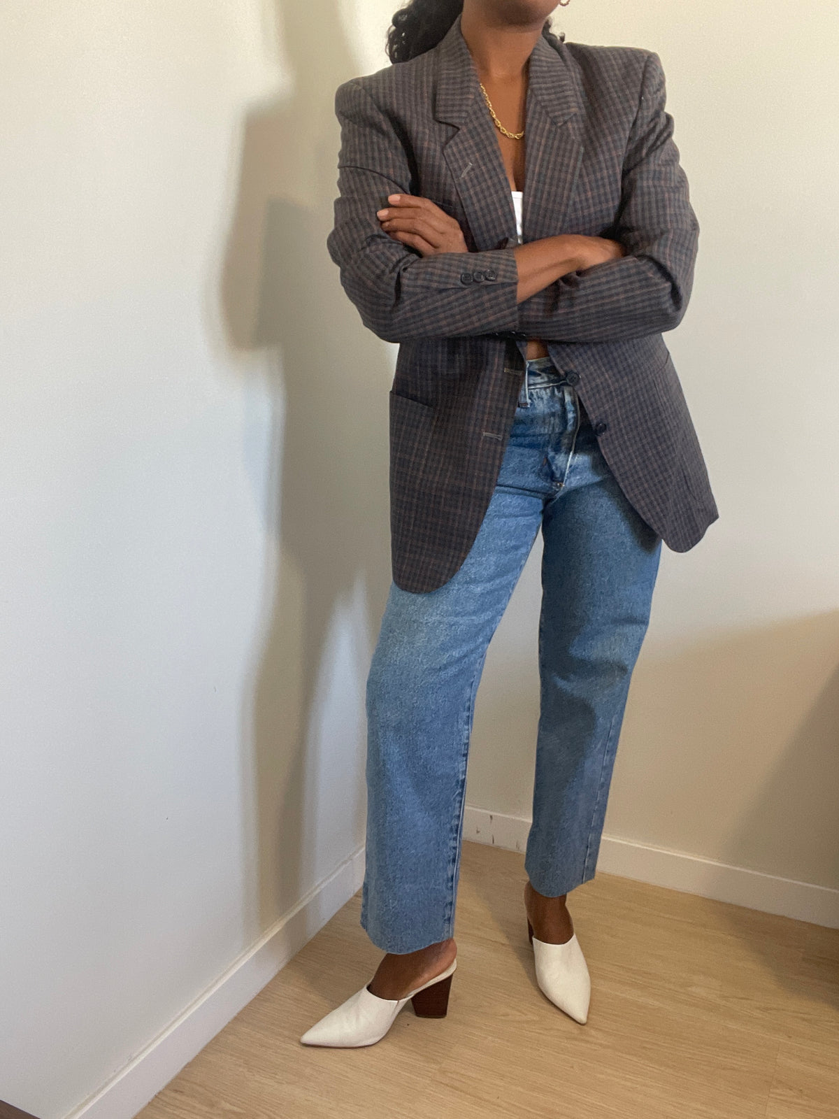 Blazer vintage dos anos 70/80 Pierre Cardin Xadrez