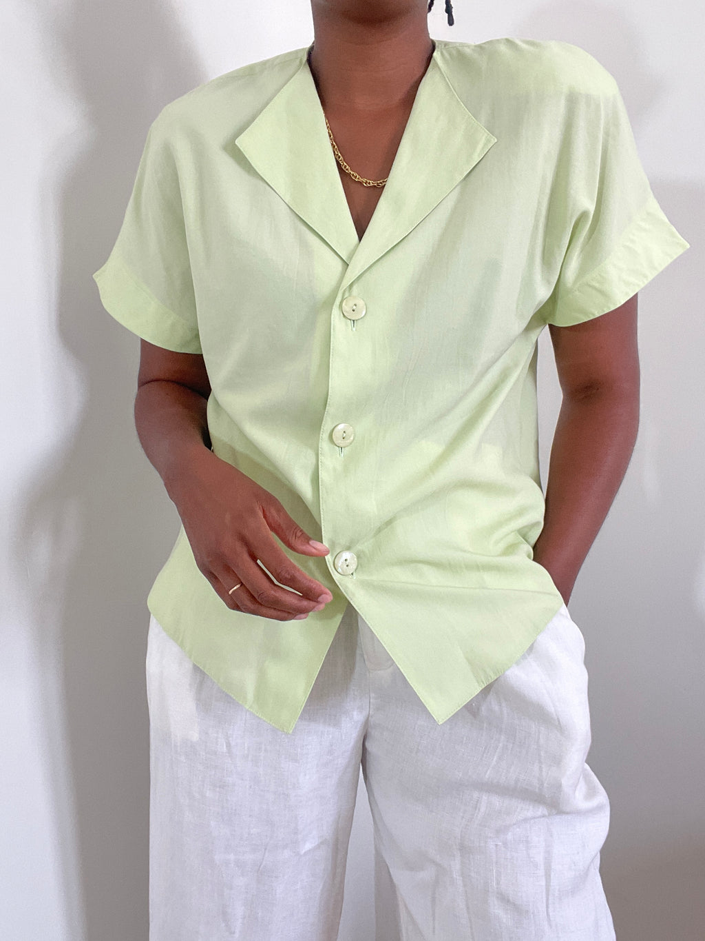 Camisa verde vintage