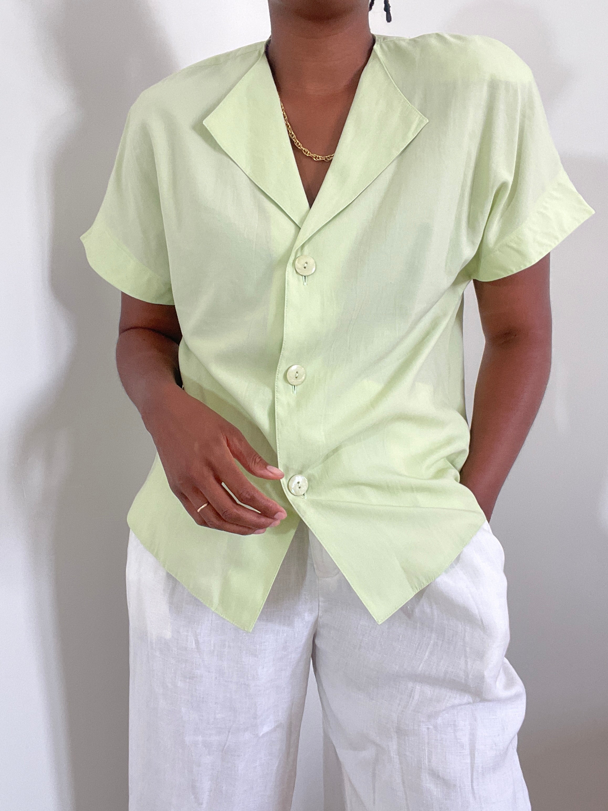 Camisa verde vintage