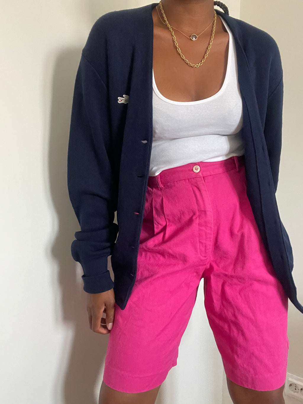 Cardigan navy Lacoste