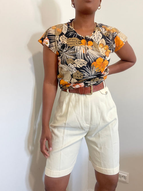 Blusa vintage tropical