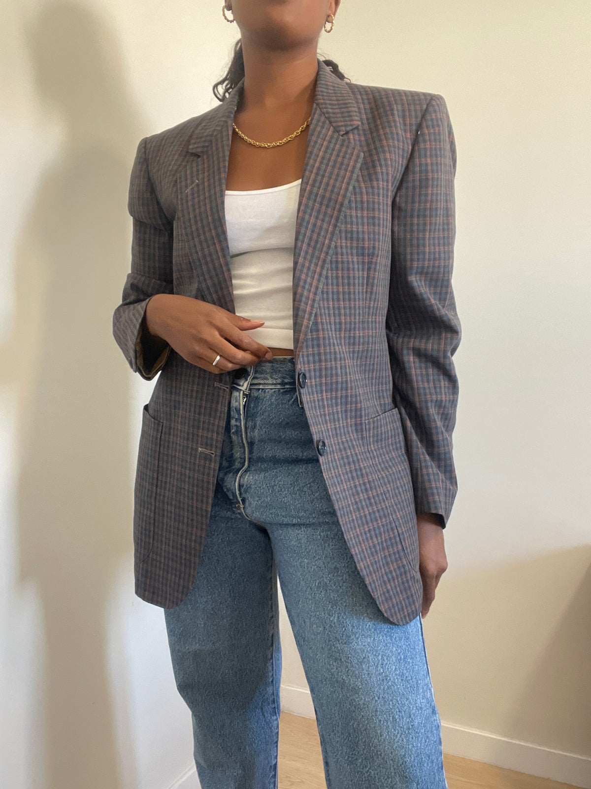 Blazer vintage dos anos 70/80 Pierre Cardin Xadrez