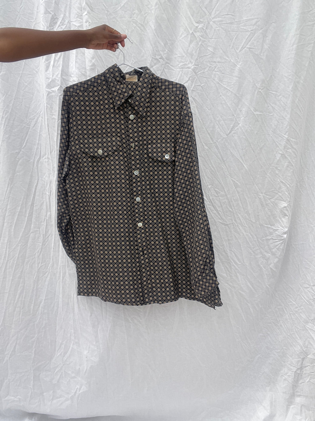 Camisa de seda vintage