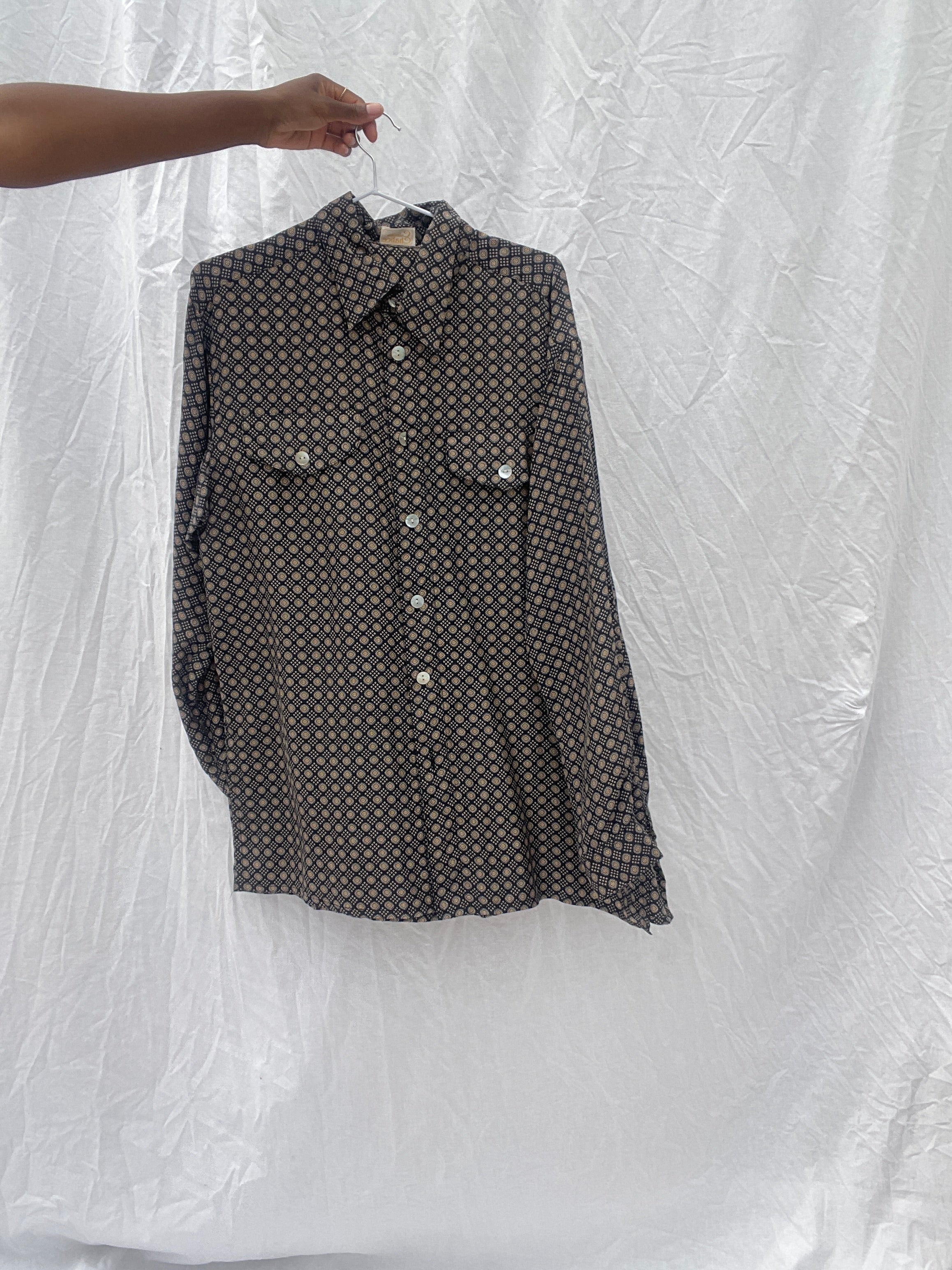Camisa de seda vintage