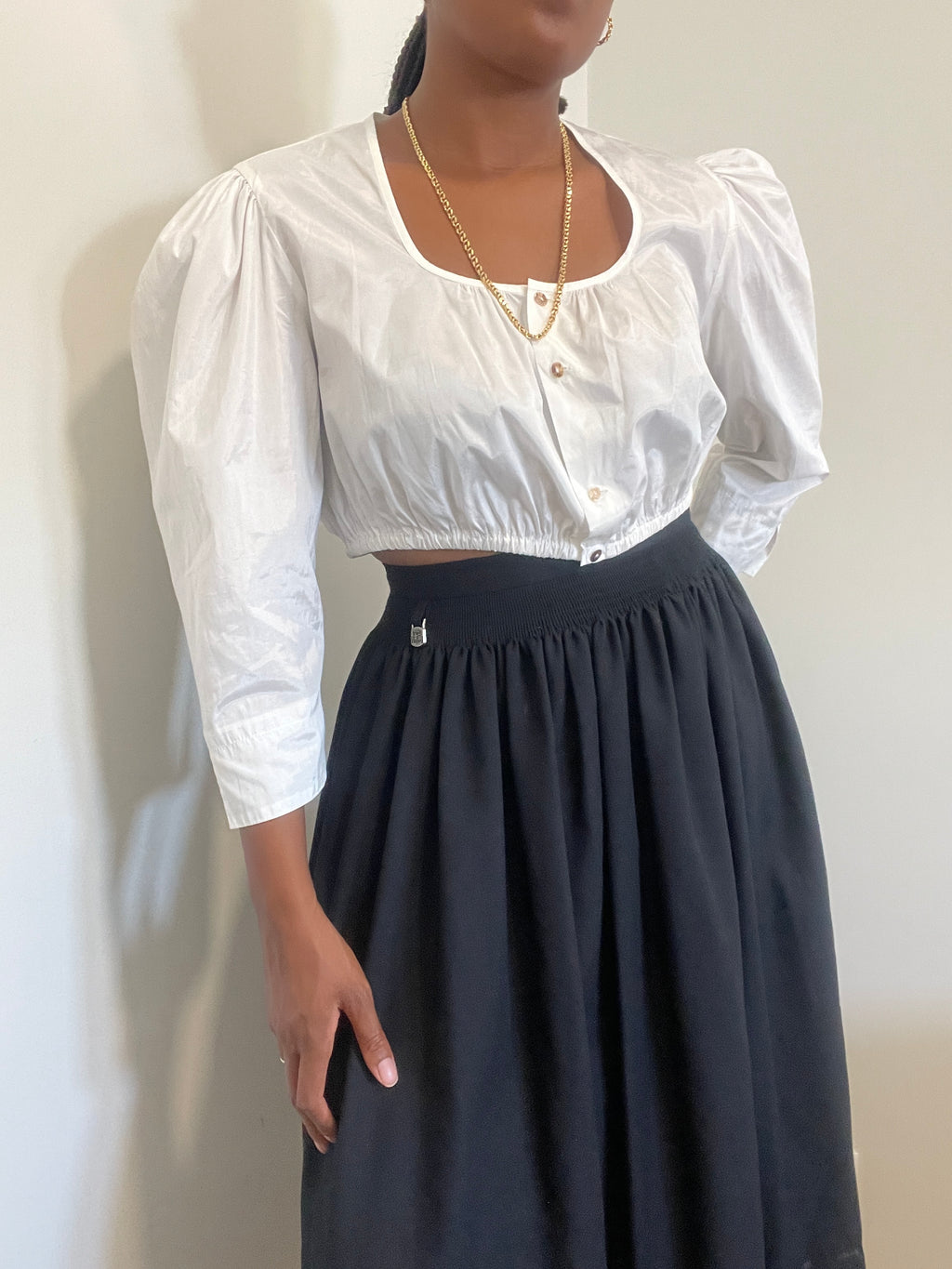 Top de mangas vintage da Hess