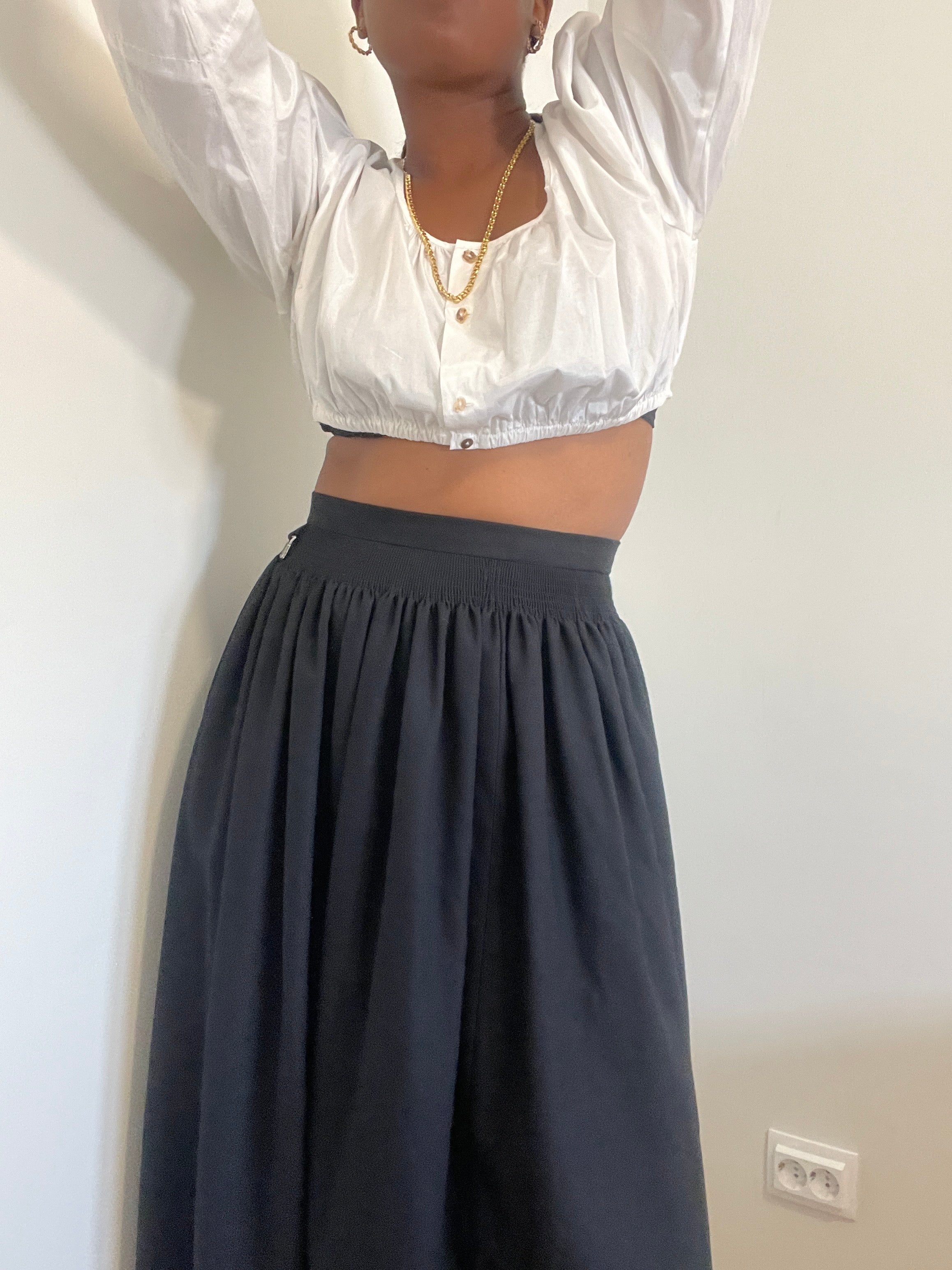 Top de mangas vintage da Hess