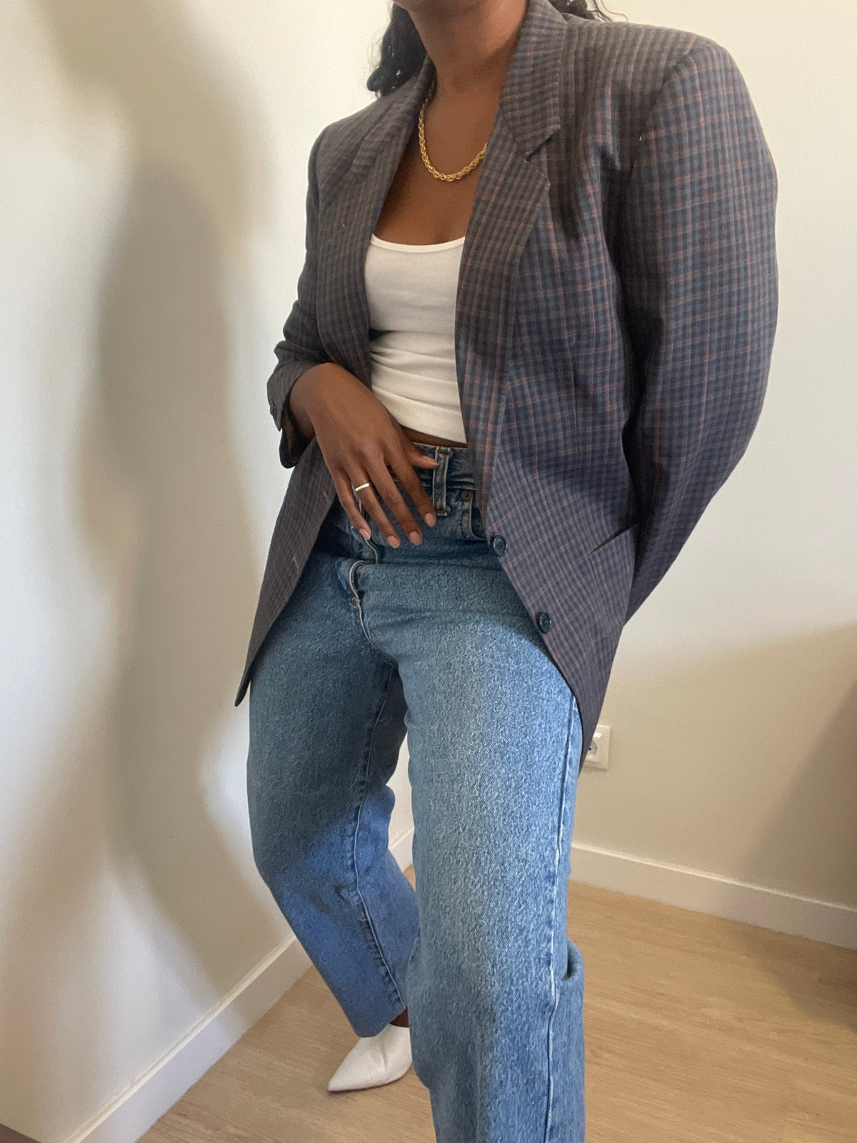 Blazer vintage dos anos 70/80 Pierre Cardin Xadrez