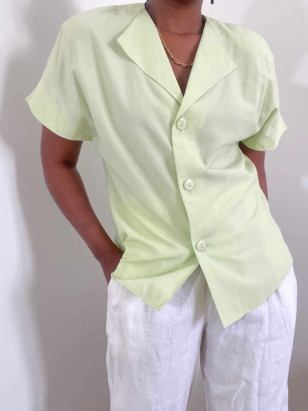 Camisa verde vintage