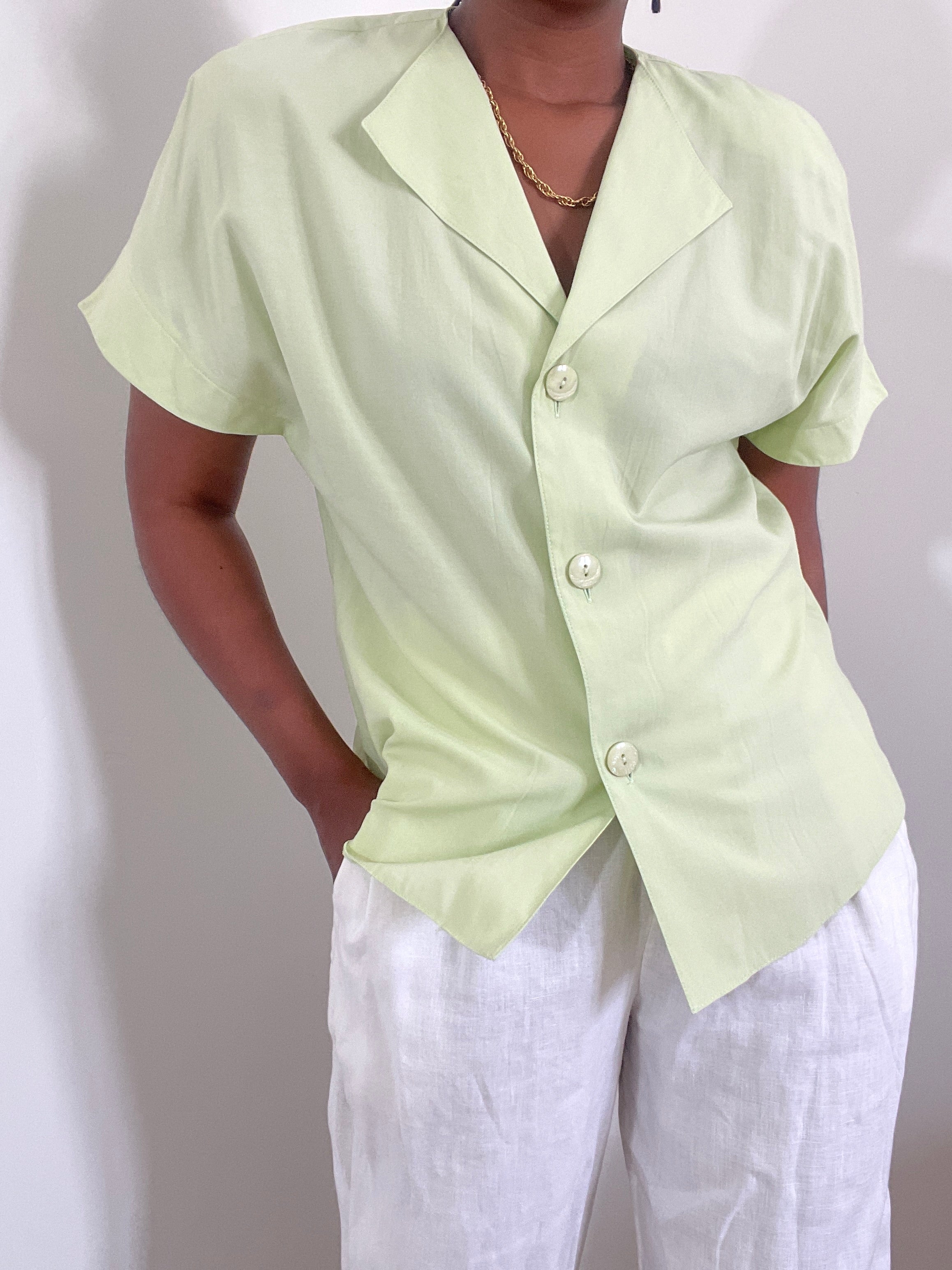 Camisa verde vintage