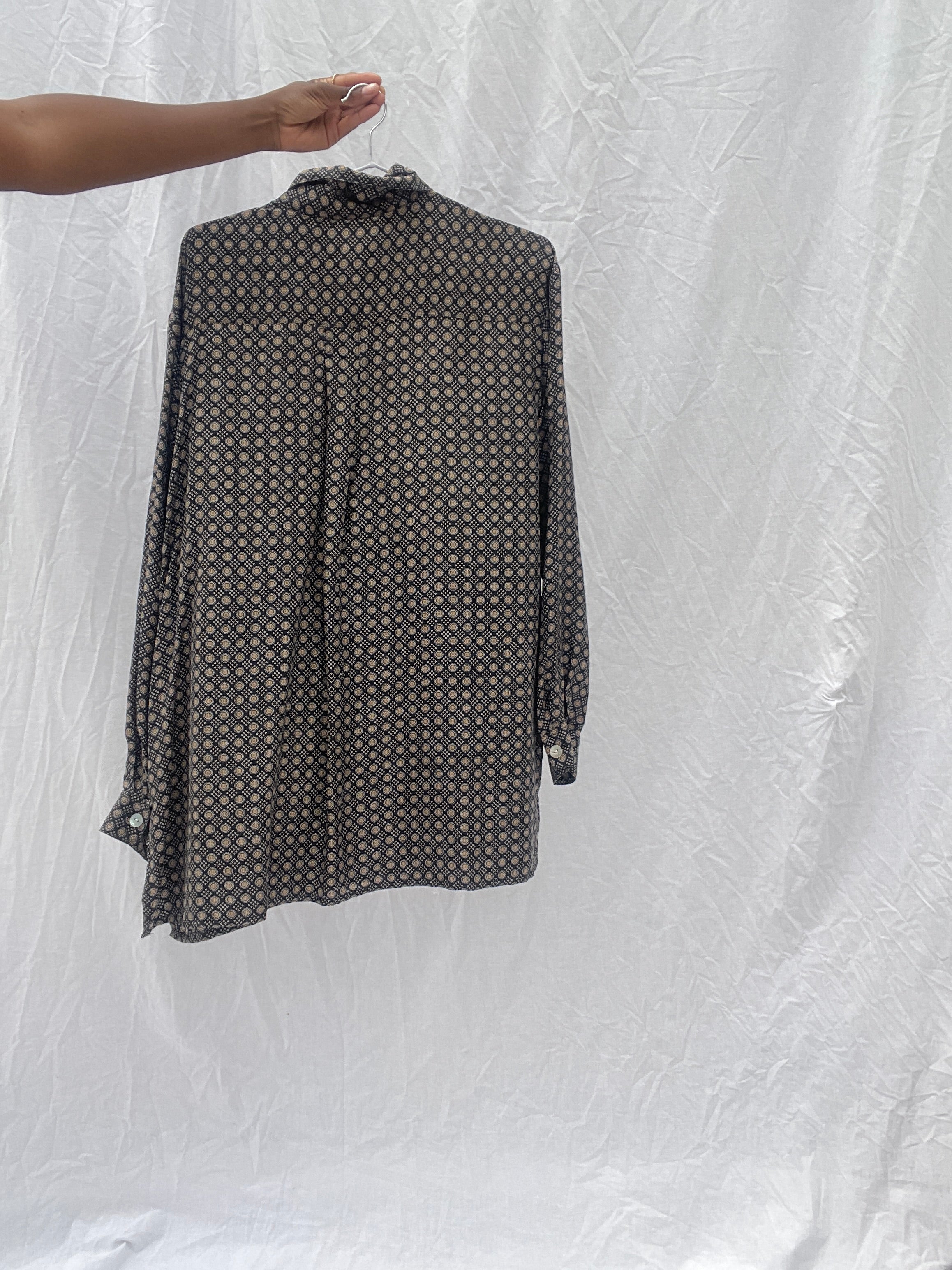 Camisa de seda vintage