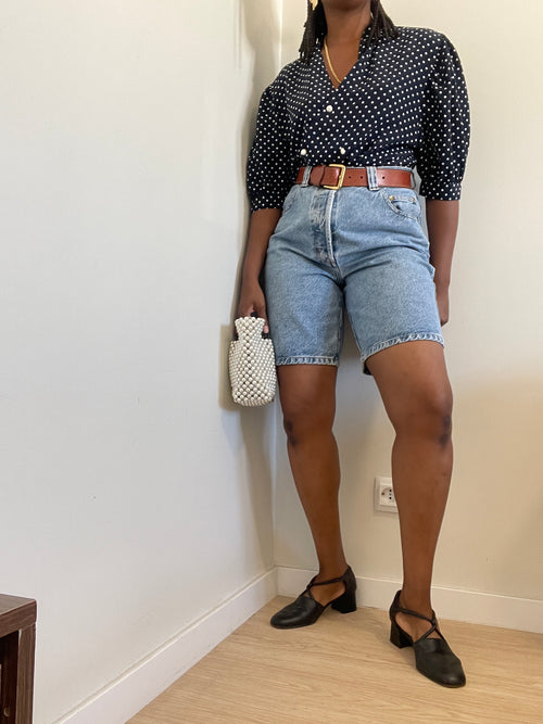 Blusa vintage polka dots