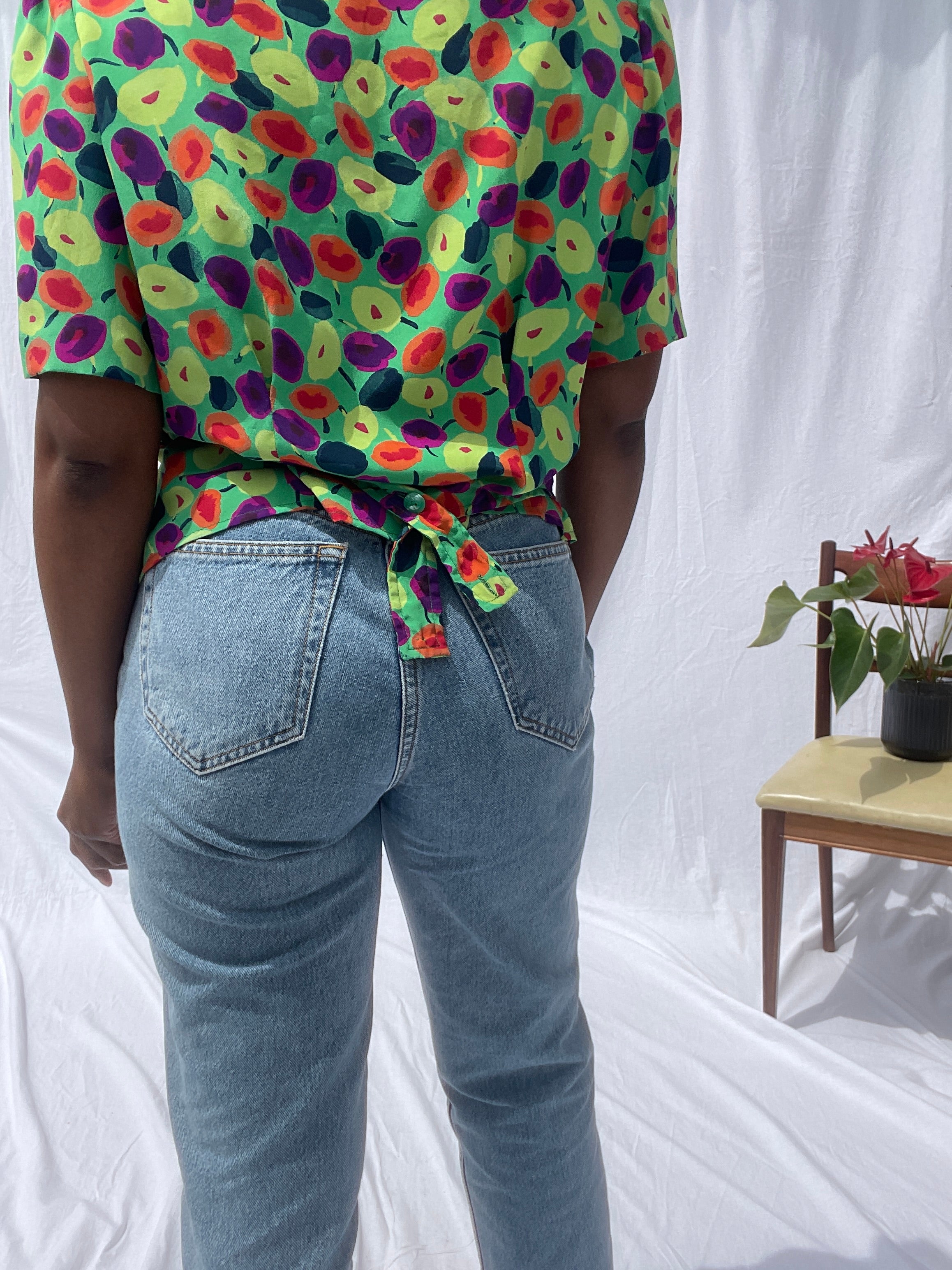 Blusa verde vintage
