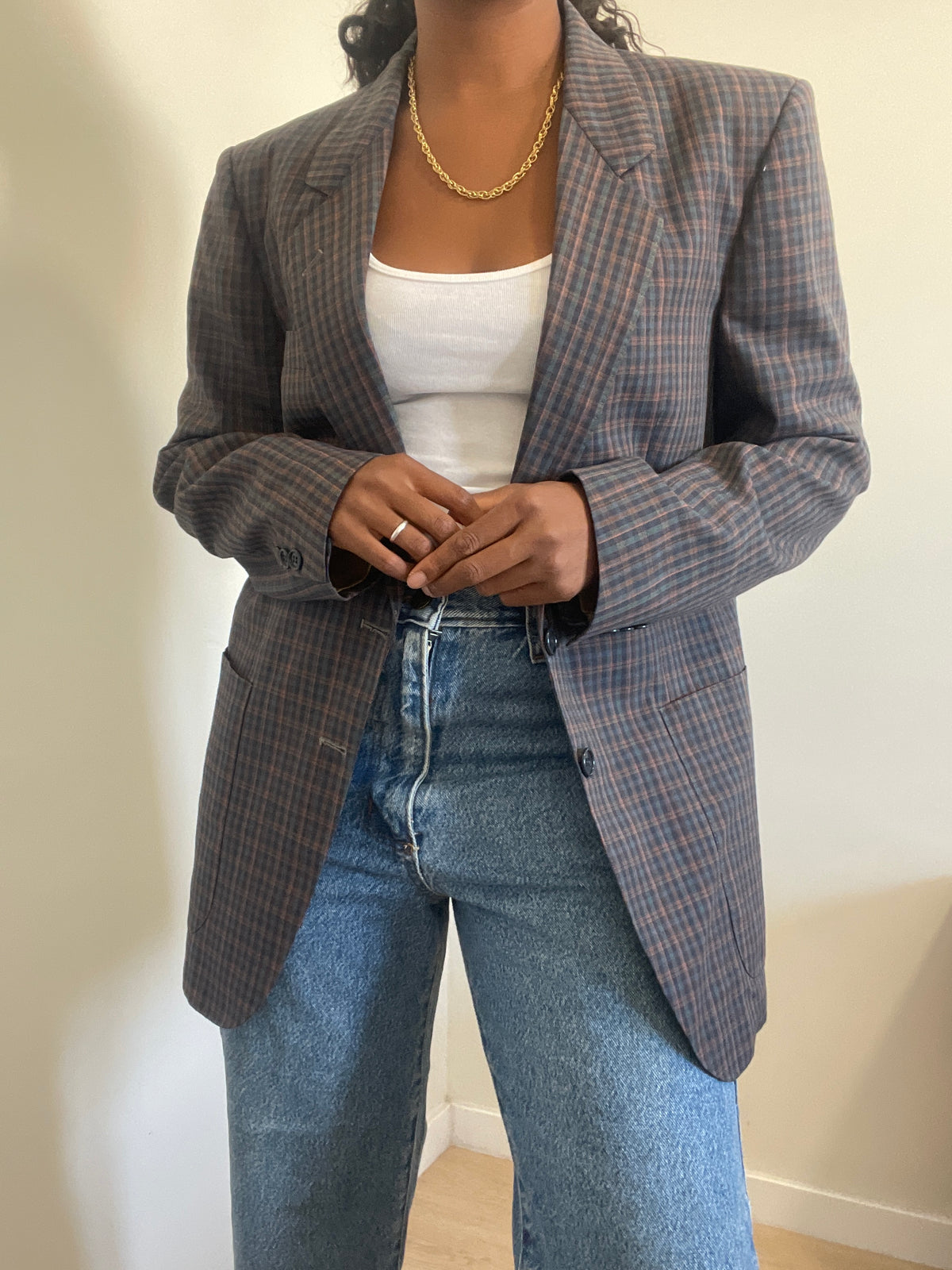 Blazer vintage dos anos 70/80 Pierre Cardin Xadrez