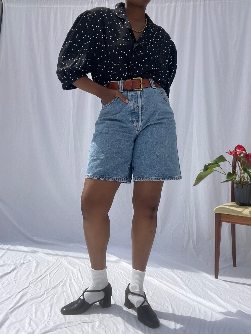 Camisa vintage quadrados