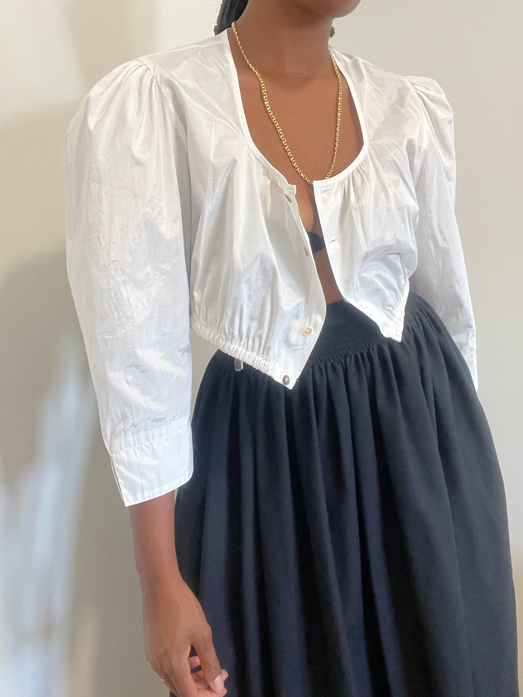Top de mangas vintage da Hess