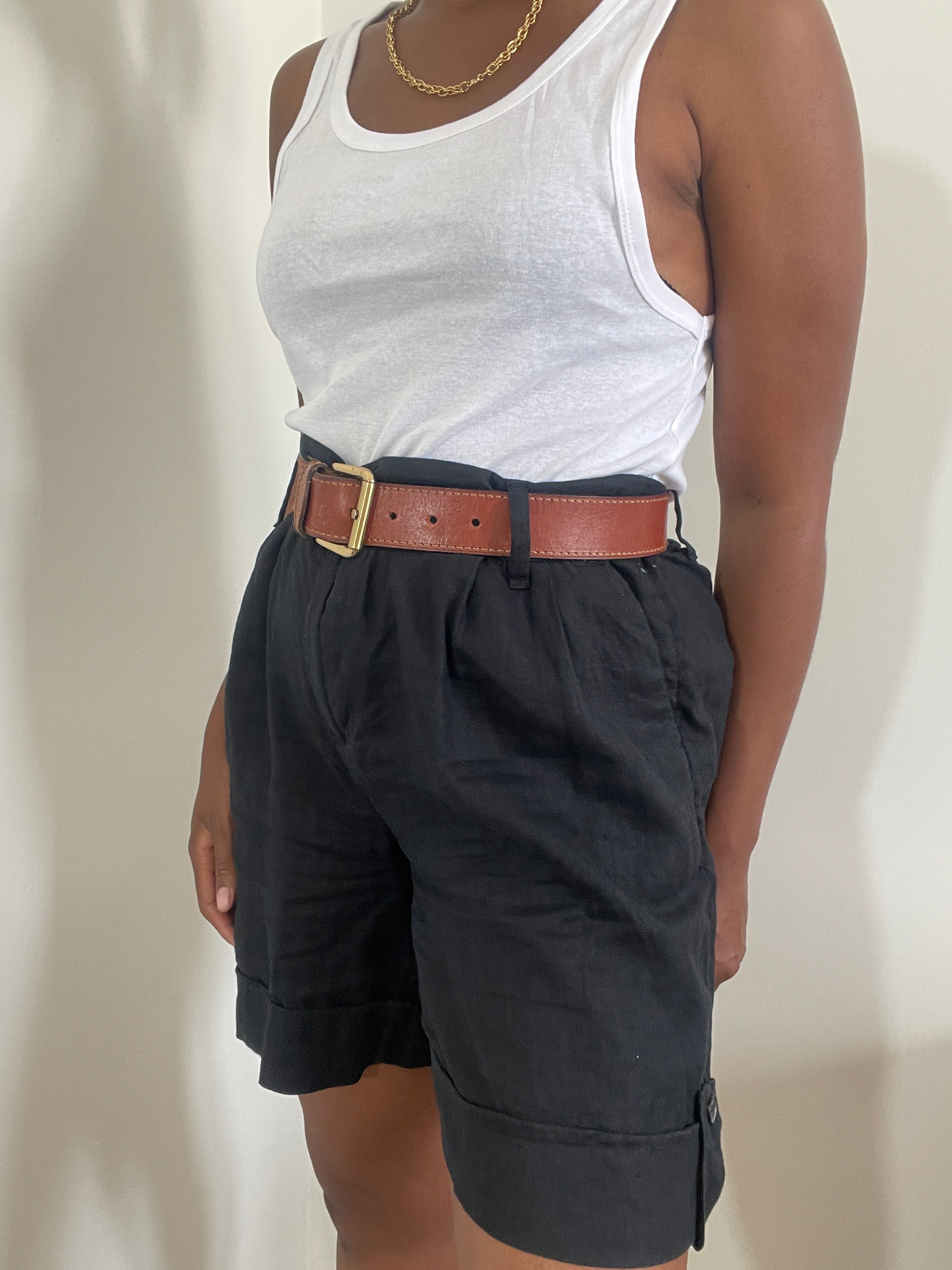 Shorts de linho
